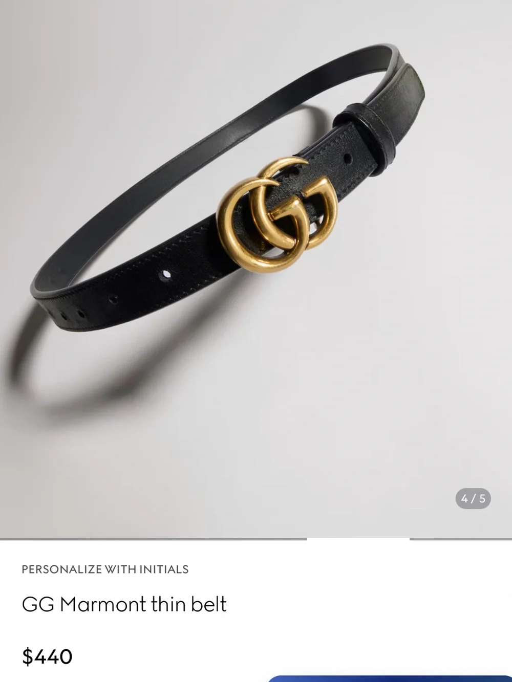 GG Marmont Thin Belt - Size 80